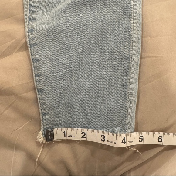 Frame Denim Le Skinny De Jeanne Crop in Honeywood Distressing Frayed Hem - Picture 12 of 12